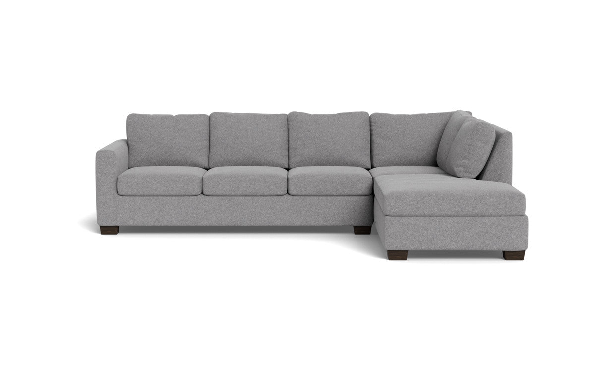 Track 121" Right Chaise Sleeper Sectional - Villa Platinum