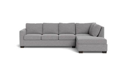 Track 121" Right Chaise Sleeper Sectional - Villa Platinum