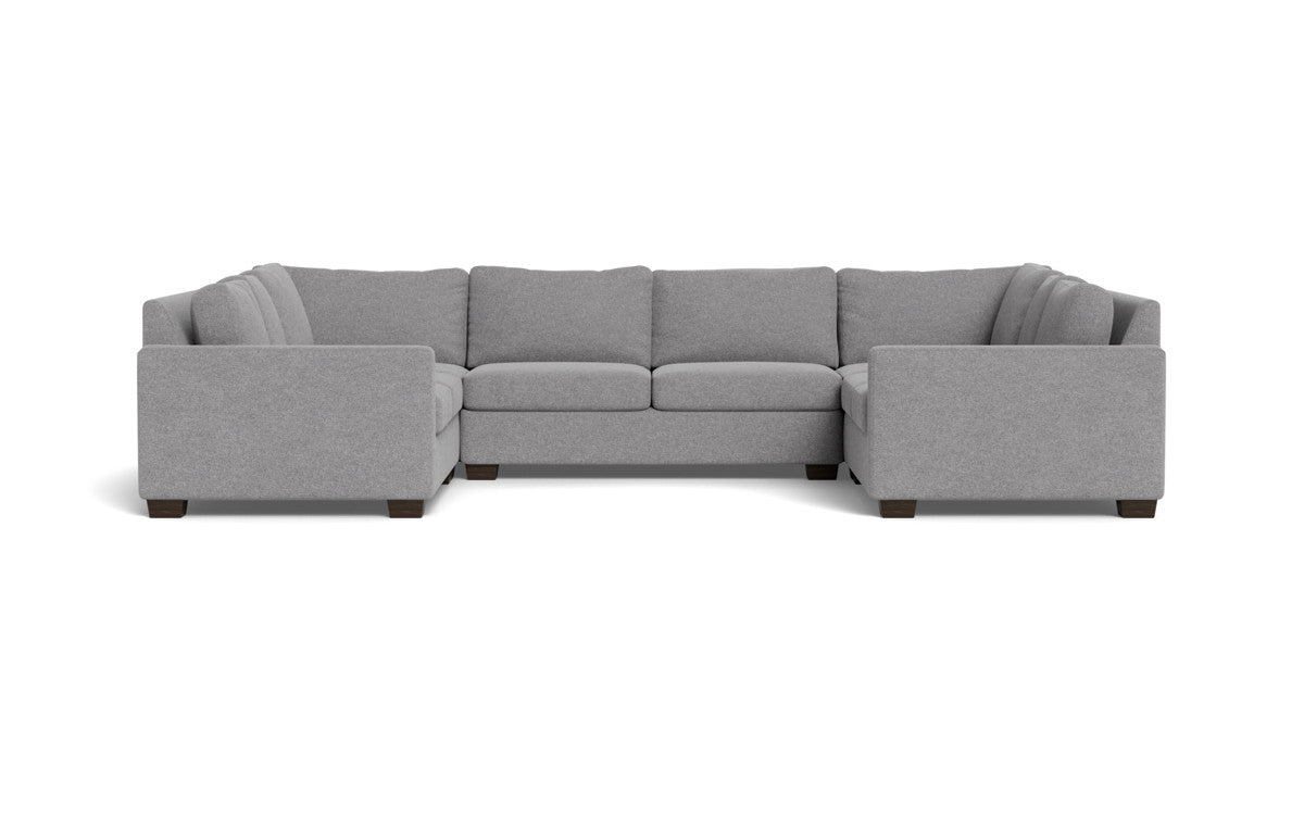 Track 141" Corner Sofa U Sectional - Villa Platinum