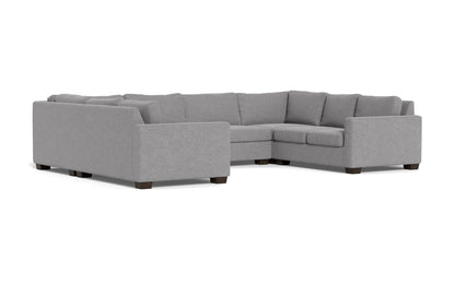 Track 141" Corner Sofa U Sectional - Villa Platinum