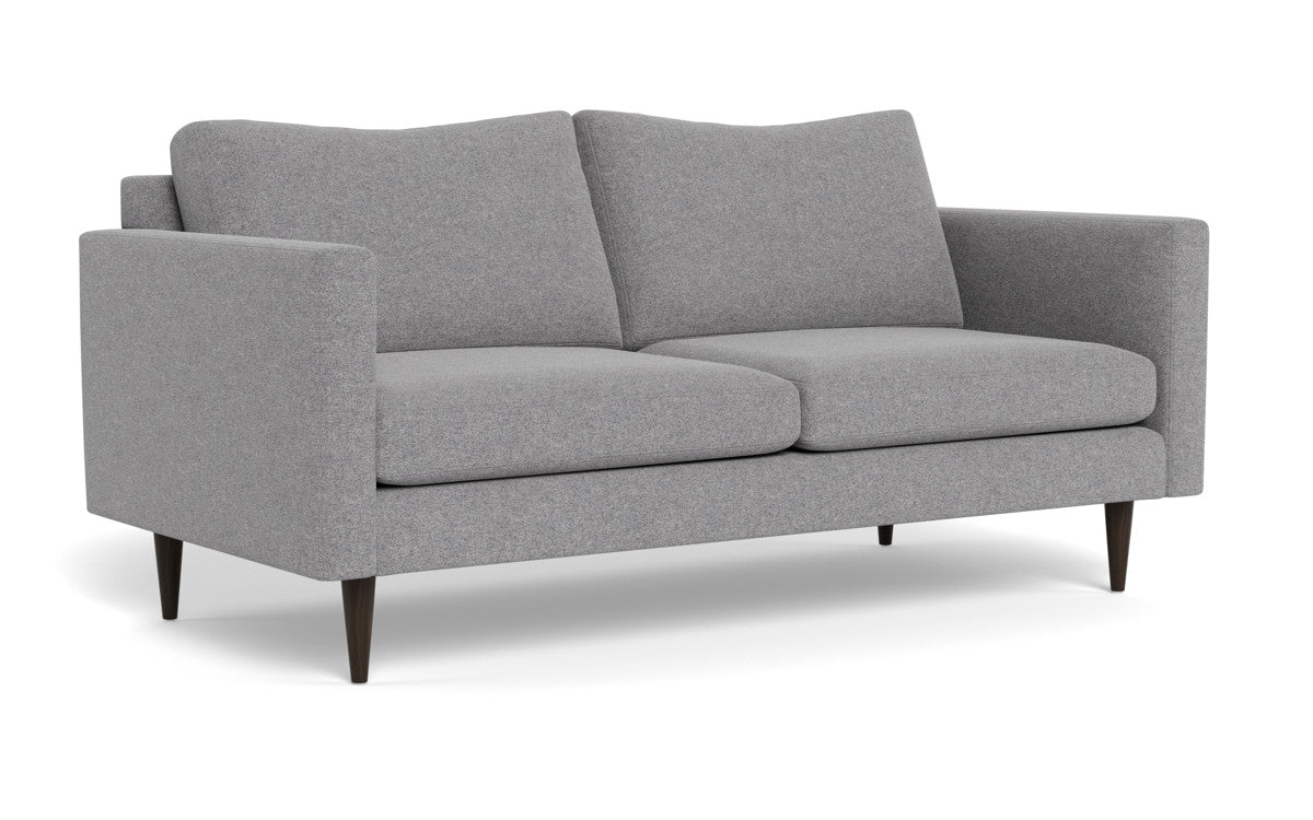 Wallace 74" Untufted Apartment Sofa - Villa Platinum
