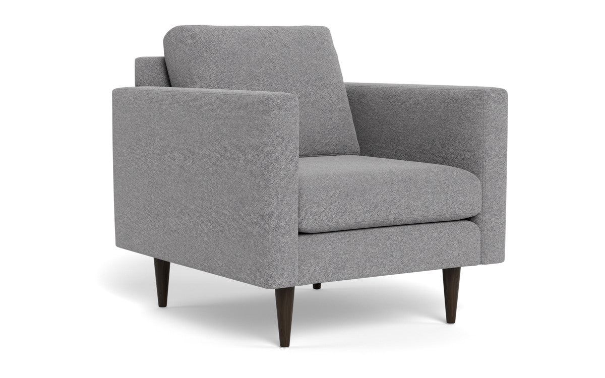 Wallace 34" Untufted Arm Chair - Villa Platinum