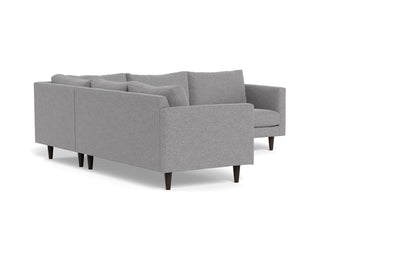 Wallace 102" Untufted Corner Sectional - Villa Platinum
