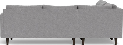 Wallace 102" Untufted Corner Sectional - Villa Platinum