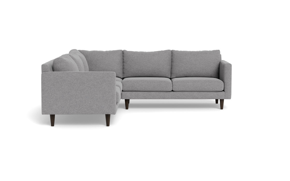 Wallace 102" Untufted Corner Sectional - Villa Platinum