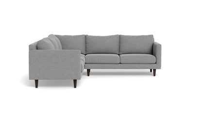 Wallace 102" Untufted Corner Sectional - Villa Platinum