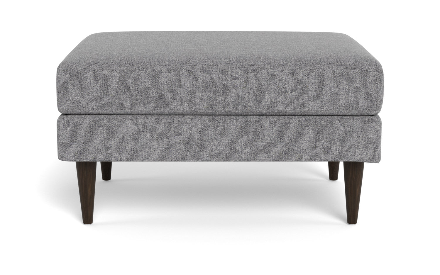 Wallace Untufted Ottoman - Villa Platinum
