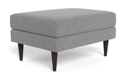 Wallace Untufted Ottoman - Villa Platinum