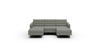 Wallace 96" Double Chaise With Armless Chair - Artisan Moss