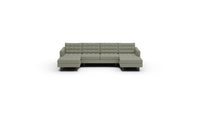 Wallace 126" Double Chaise U Sectional - Amigo II Sage