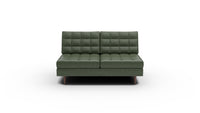 Wallace Leather Armless Loveseat - Cheyenne Decoy