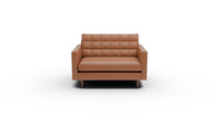 Wallace 52" Leather Chair and A Half - Tribeca Chestnut