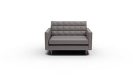Wallace 52" Leather Chair and A Half - Tribeca Quarry