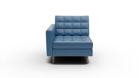 Wallace Leather Laf Chair - Tribeca Cobalt