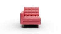 Wallace Leather Laf Chair - Tribeca Scarlet