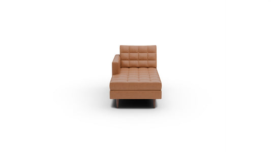 Wallace Leather Laf Chaise - Hudson Lager