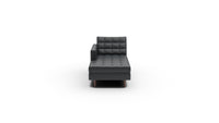 Wallace Leather Laf Chaise - Tribeca Black