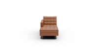 Wallace Leather Laf Chaise - Tribeca Chestnut