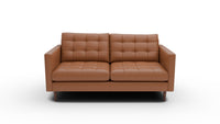 Wallace 69" Leather Loveseat - Tribeca Chestnut