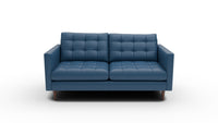 Wallace 69" Leather Loveseat - Tribeca Cobalt