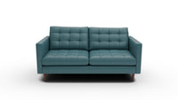 Wallace 69" Leather Loveseat - Tribeca Lagoon