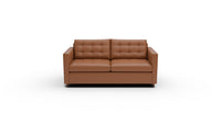 Wallace 74" Leather Queen Sleeper Sofa - Tribeca Chestnut