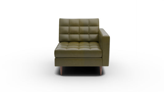 Wallace Leather Raf Chair - Sonoma Moss