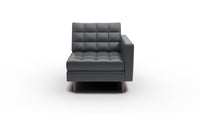 Wallace Leather Raf Chair - Tribeca Black