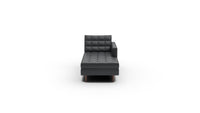 Wallace Leather Raf Chaise - Tribeca Black