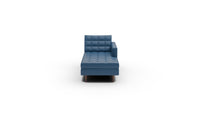 Wallace Leather Raf Chaise - Tribeca Cobalt