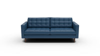 Wallace 85" Leather Sofa - Tribeca Cobalt