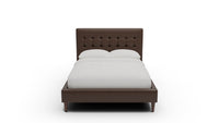Wallace Leather Tufted Full & Twin Bed — Full — Cheyenne Arrowshaft