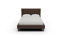 Wallace Leather Tufted King & Queen Bed — Queen — Cheyenne Arrowshaft