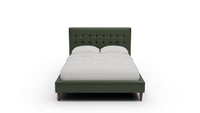 Wallace Leather Tufted King & Queen Bed — Queen — Cheyenne Decoy