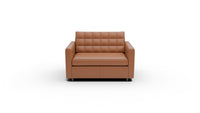Wallace 52" Leather Twin Sleeper Chair - Tribeca Chestnut