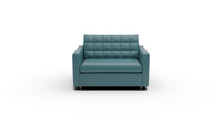 Wallace 52" Leather Twin Sleeper Chair - Tribeca Lagoon