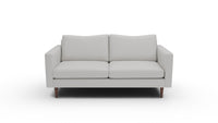 Wallace 74" Leather Untufted Apartment Sofa - Tribeca Chelsea