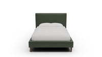 Wallace Leather Untufted Full & Twin Bed — Full — Cheyenne Decoy