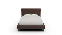 Wallace Leather Untufted King & Queen Bed — Queen — Cheyenne Arrowshaft