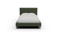 Wallace Leather Untufted King & Queen Bed — Queen — Cheyenne Decoy