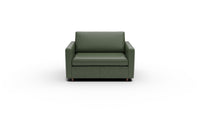 Wallace 52" Leather Untufted Twin Sleeper Chair - Cheyenne Decoy