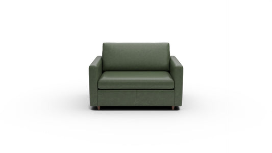 Wallace 52" Leather Untufted Twin Sleeper Chair - Cheyenne Decoy