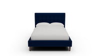 Wallace Tufted Full & Twin Bed — Full — Superb Cobalt