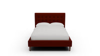 Wallace Tufted Full & Twin Bed — Full — Superb Rust