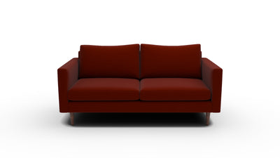 Wallace 74" Untufted Apartment Sofa - Superb Rust