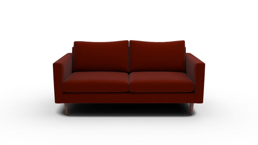 Wallace 74" Untufted Apartment Sofa - Superb Rust