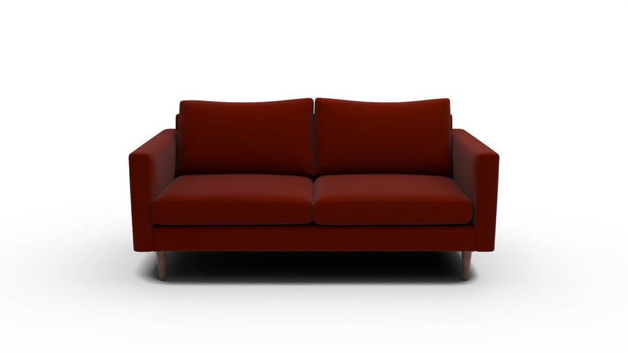 Wallace 74" Untufted Apartment Sofa - Superb Rust