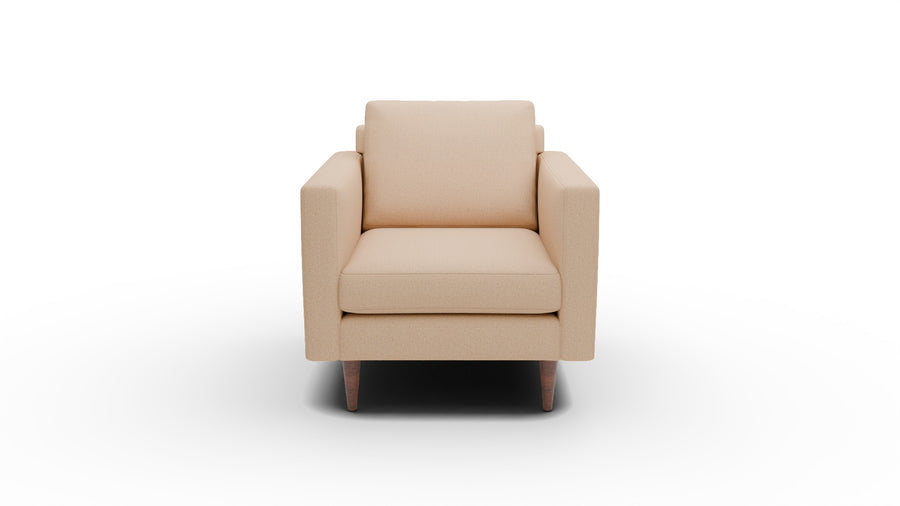 Wallace 34" Untufted Arm Chair - Elliot Sunflower