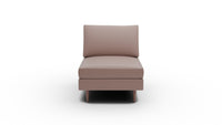 Wallace Untufted Armless Chair - Amigo II Dusk