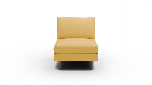 Wallace Untufted Armless Chair - Sorrento Sunflower